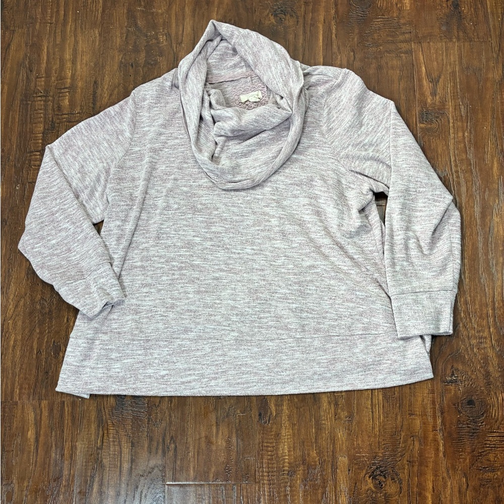 Cupio Women’s Plus 2XL Scoop Neck Lavender Long Sleeve Sweater #L8